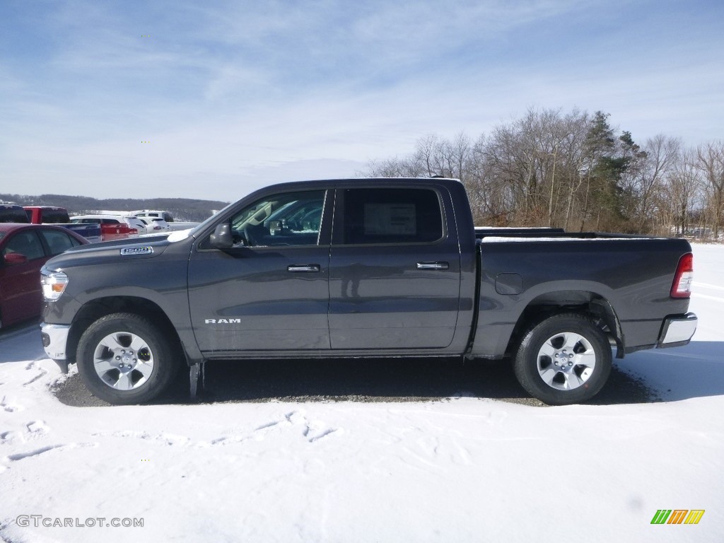 2019 1500 Big Horn Crew Cab 4x4 - Granite Crystal Metallic / Black photo #4