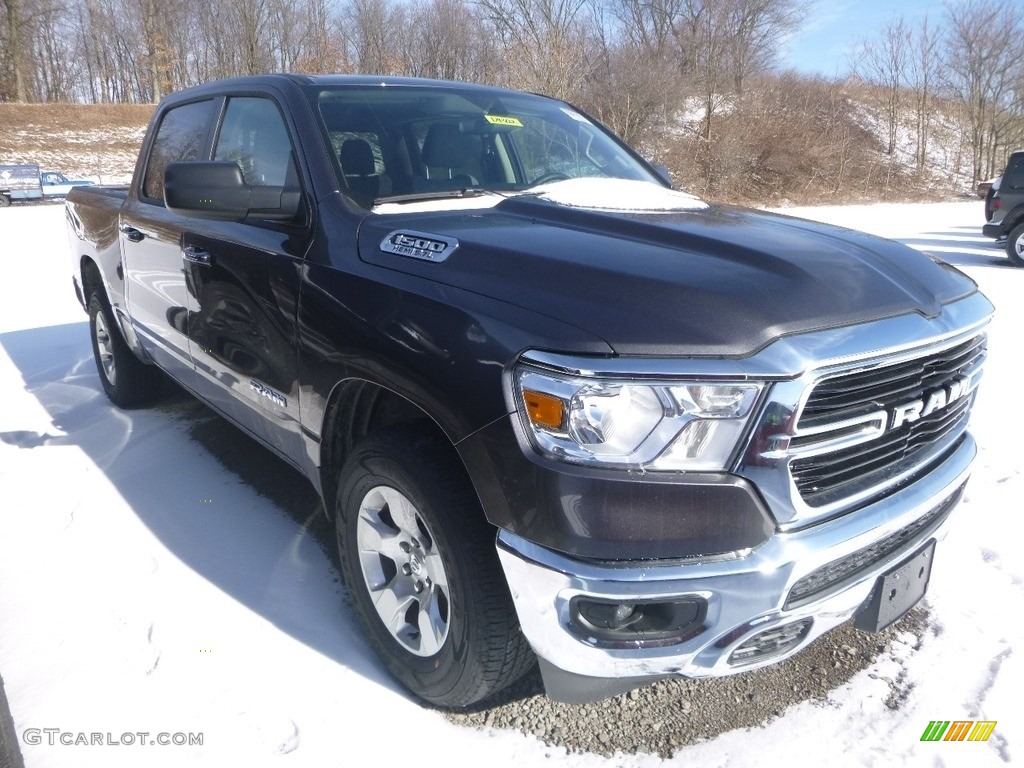 2019 1500 Big Horn Crew Cab 4x4 - Granite Crystal Metallic / Black photo #7