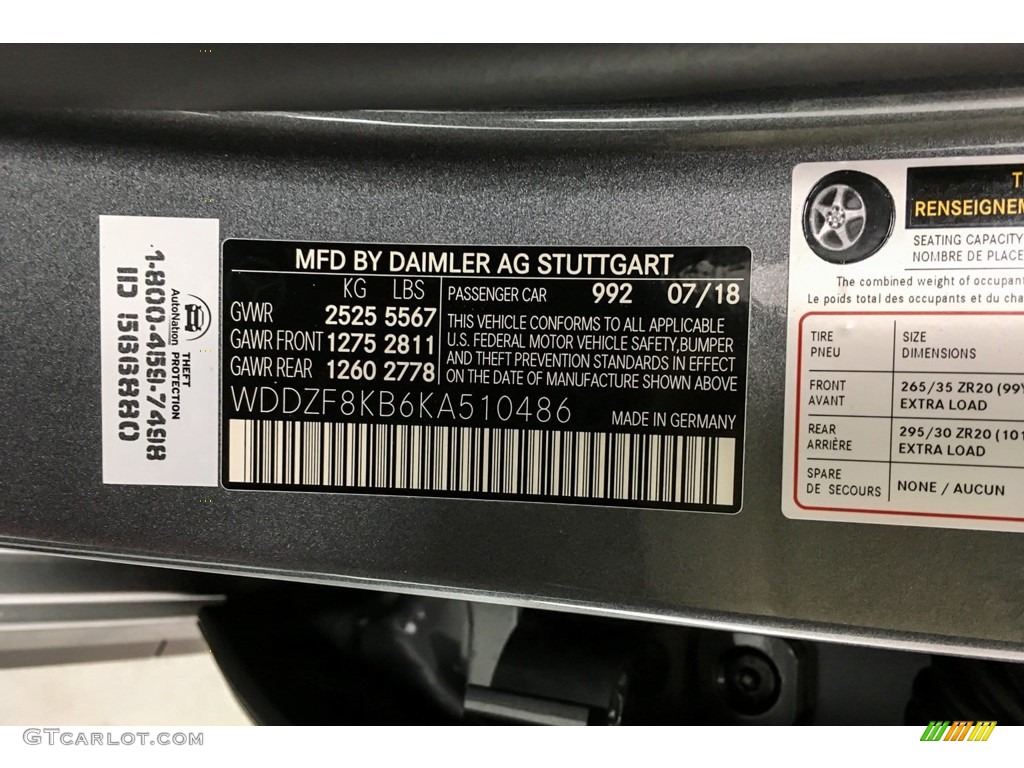 2019 E AMG 63 S 4Matic Sedan - Selenite Grey Metallic / Black photo #11