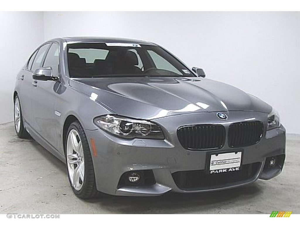 2016 5 Series 535i xDrive Sedan - Space Grey Metallic / Mocha photo #4