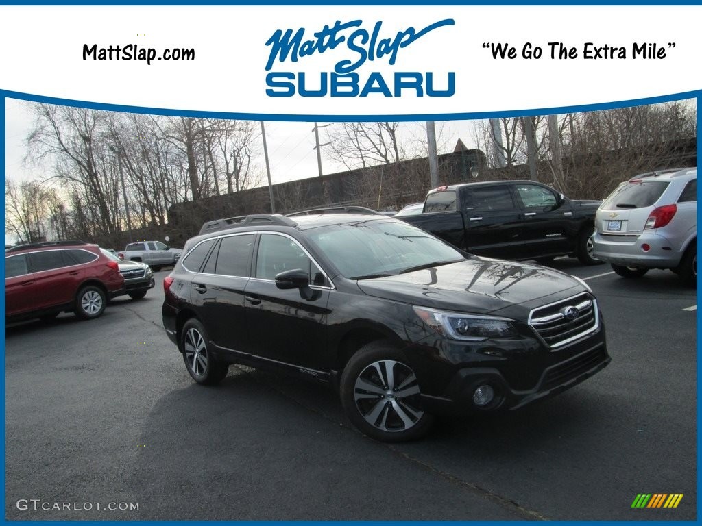 2018 Outback 2.5i Limited - Crystal Black Silica / Black photo #1