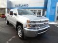 Silver Ice Metallic - Silverado 3500HD Work Truck Crew Cab 4x4 Photo No. 3