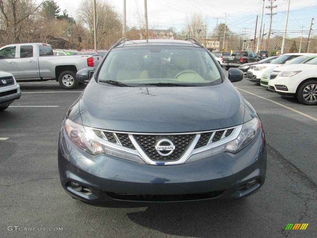 2013 Murano SL AWD - Graphite Blue / Beige photo #3