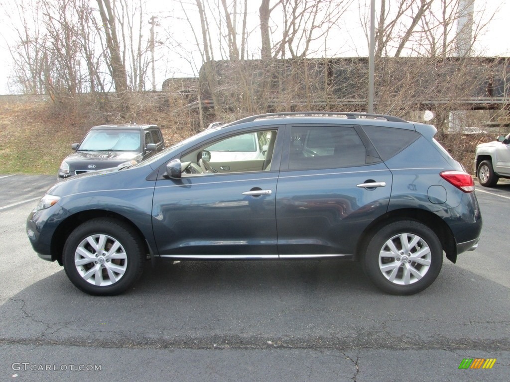 2013 Murano SL AWD - Graphite Blue / Beige photo #9