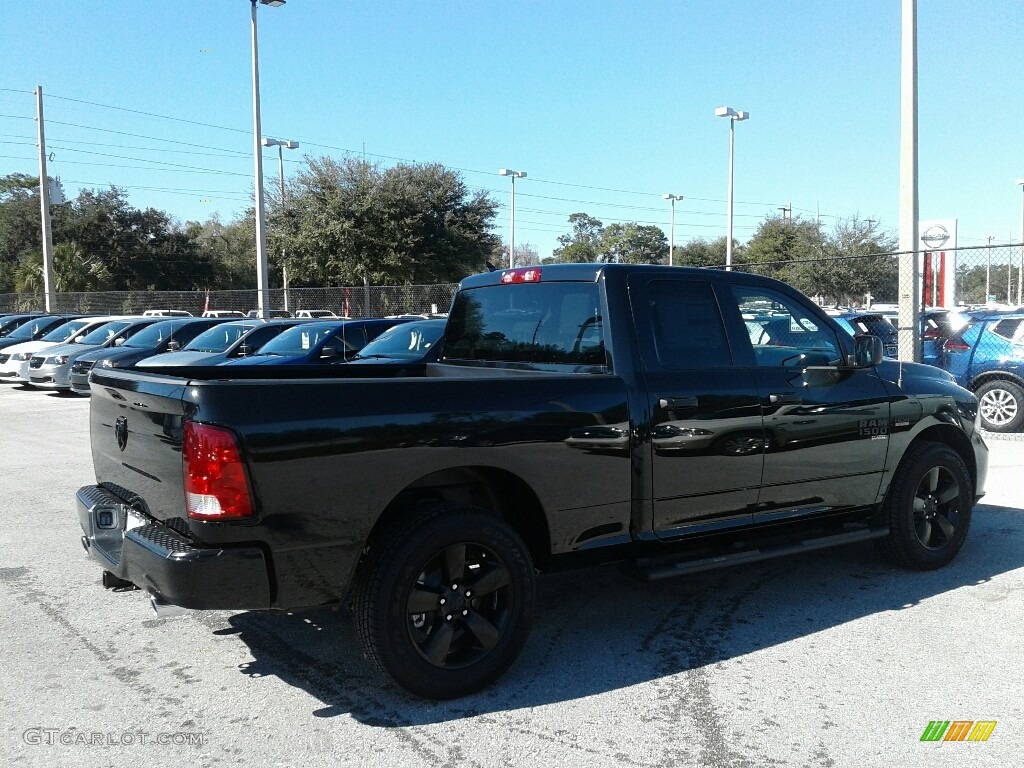 2019 1500 Classic Express Quad Cab - Brilliant Black Crystal Pearl / Black/Diesel Gray photo #5