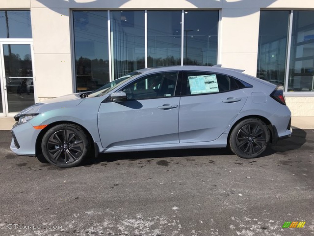 2019 Civic EX Hatchback - Sonic Gray Pearl / Black photo #2