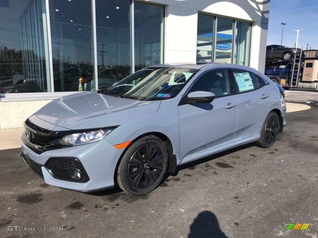 2019 Civic EX Hatchback - Sonic Gray Pearl / Black photo #3