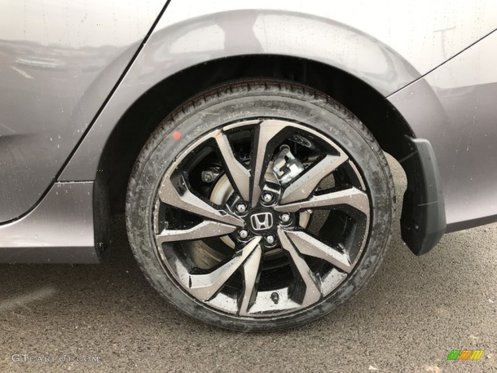 2019 Civic Sport Sedan - Modern Steel Metallic / Black photo #11