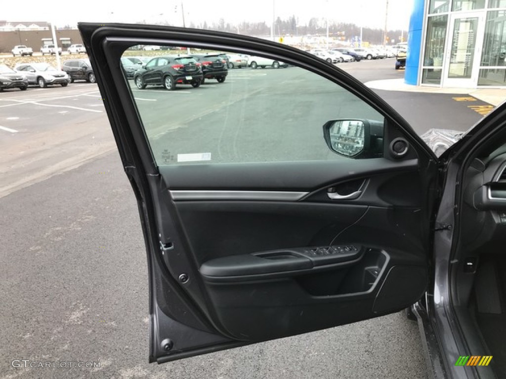 2019 Civic Sport Sedan - Modern Steel Metallic / Black photo #13