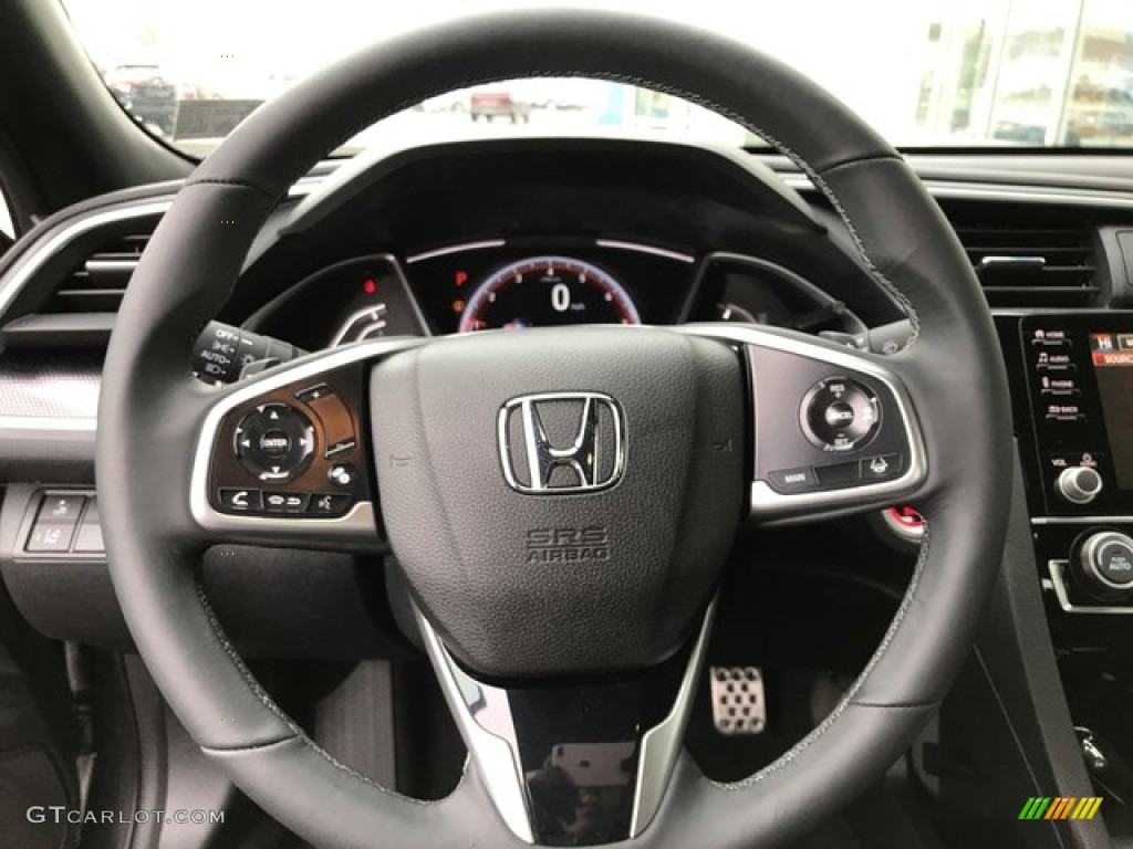 2019 Civic Sport Sedan - Modern Steel Metallic / Black photo #17