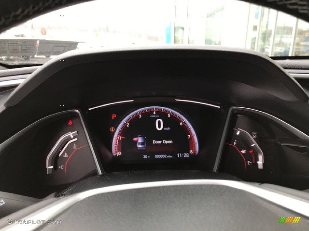 2019 Civic Sport Sedan - Modern Steel Metallic / Black photo #19