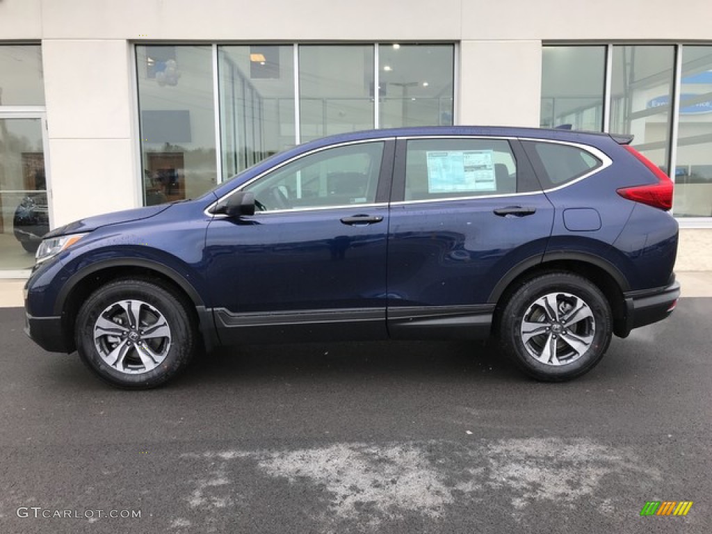 2019 CR-V LX AWD - Obsidian Blue Pearl / Gray photo #2