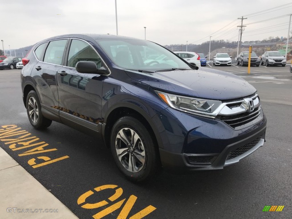 2019 CR-V LX AWD - Obsidian Blue Pearl / Gray photo #5