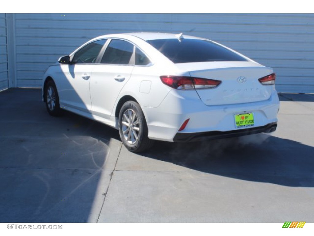 2019 Sonata SE - Quartz White Pearl / Gray photo #6