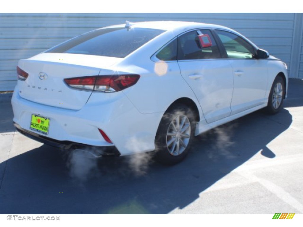 2019 Sonata SE - Quartz White Pearl / Gray photo #8