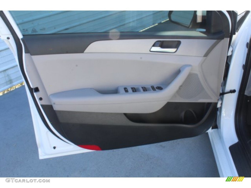 2019 Sonata SE - Quartz White Pearl / Gray photo #9