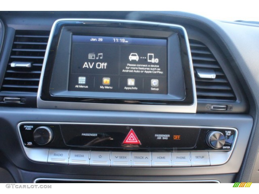 2019 Sonata SE - Quartz White Pearl / Gray photo #11