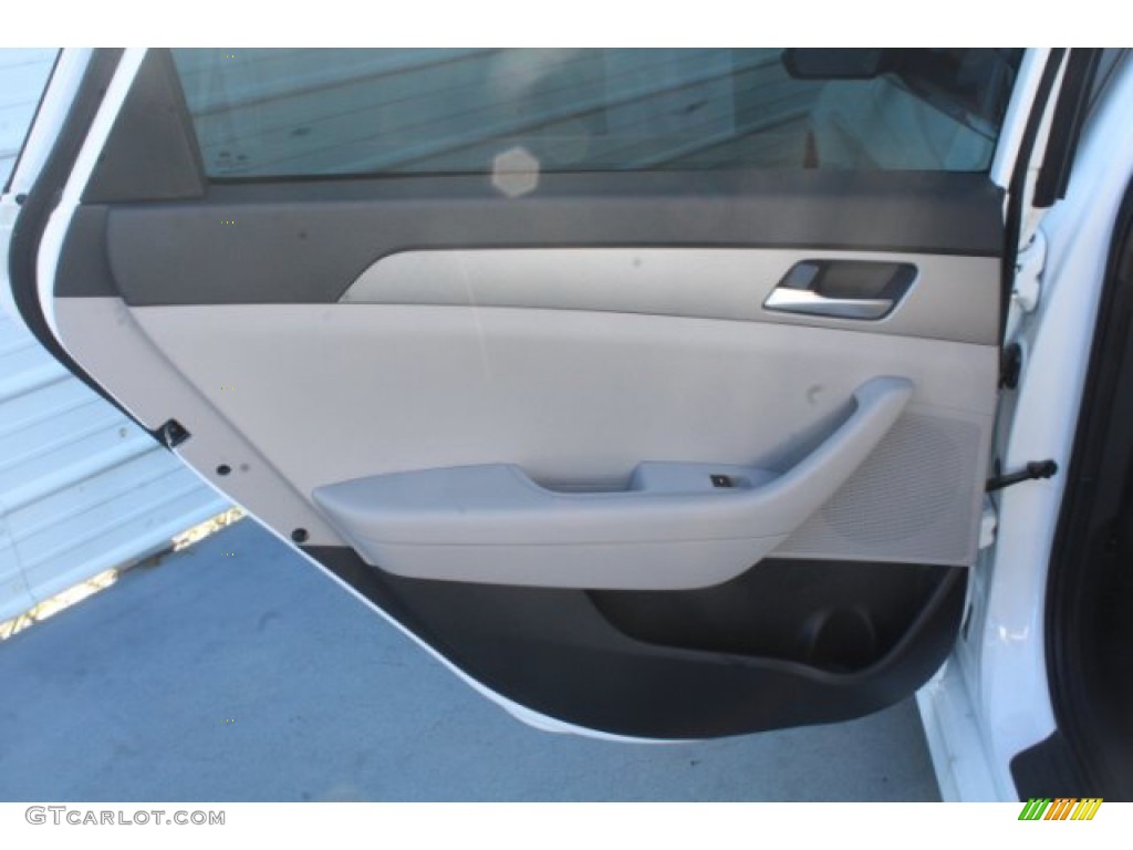 2019 Sonata SE - Quartz White Pearl / Gray photo #16