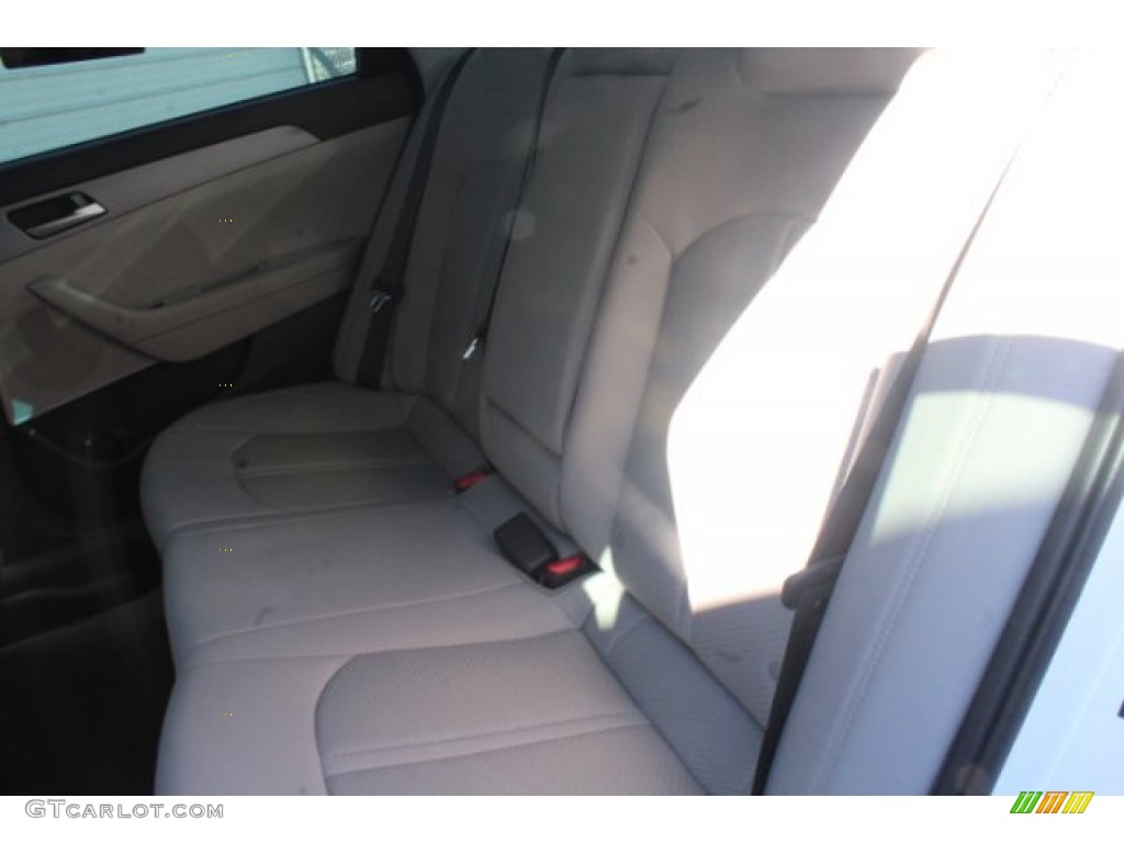 2019 Sonata SE - Quartz White Pearl / Gray photo #17