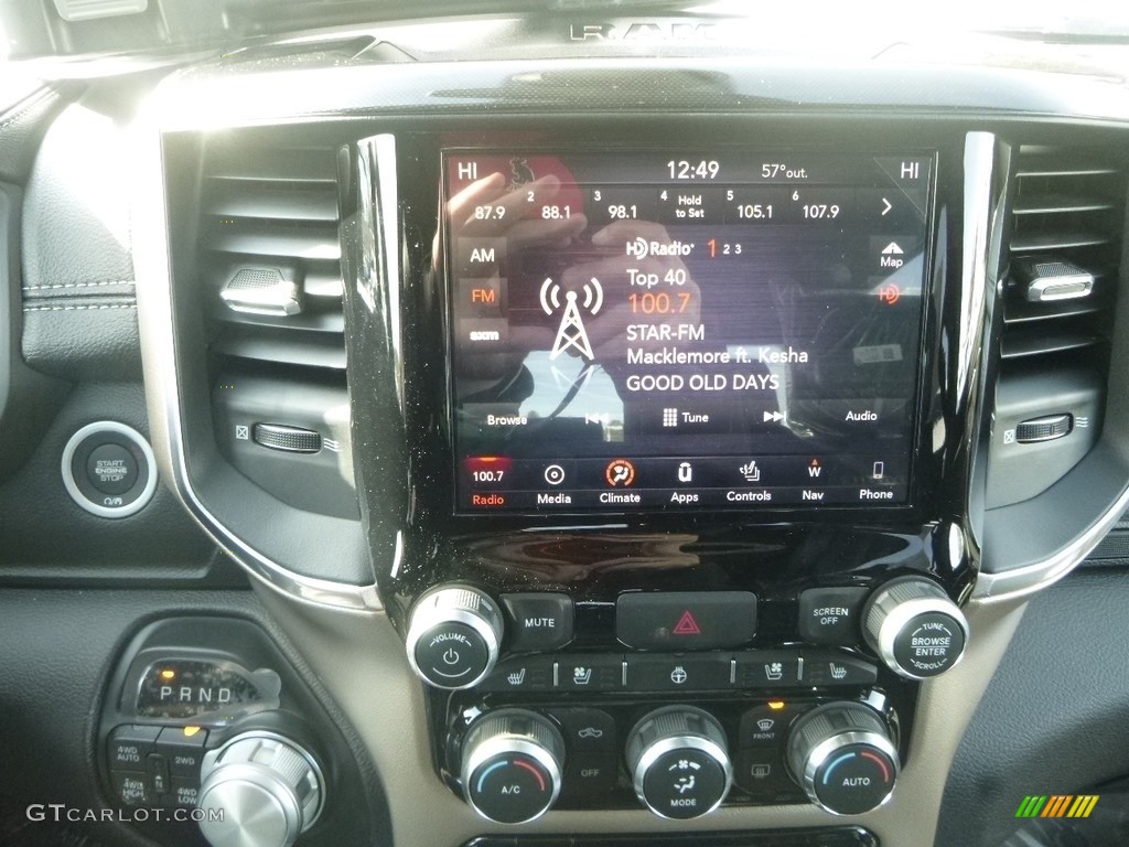 2019 1500 Laramie Crew Cab 4x4 - Maximum Steel Metallic / Black photo #15