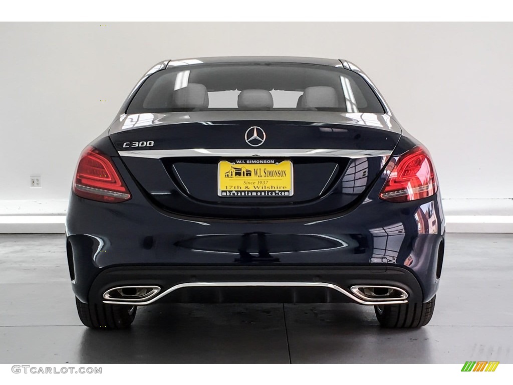 2019 C 300 Sedan - Lunar Blue Metallic / Silk Beige/Black photo #3