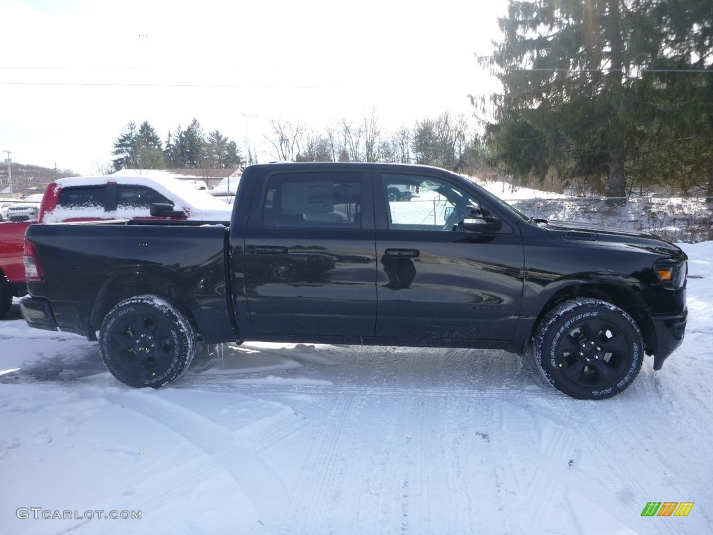 2019 1500 Big Horn Crew Cab 4x4 - Diamond Black Crystal Pearl / Black photo #7