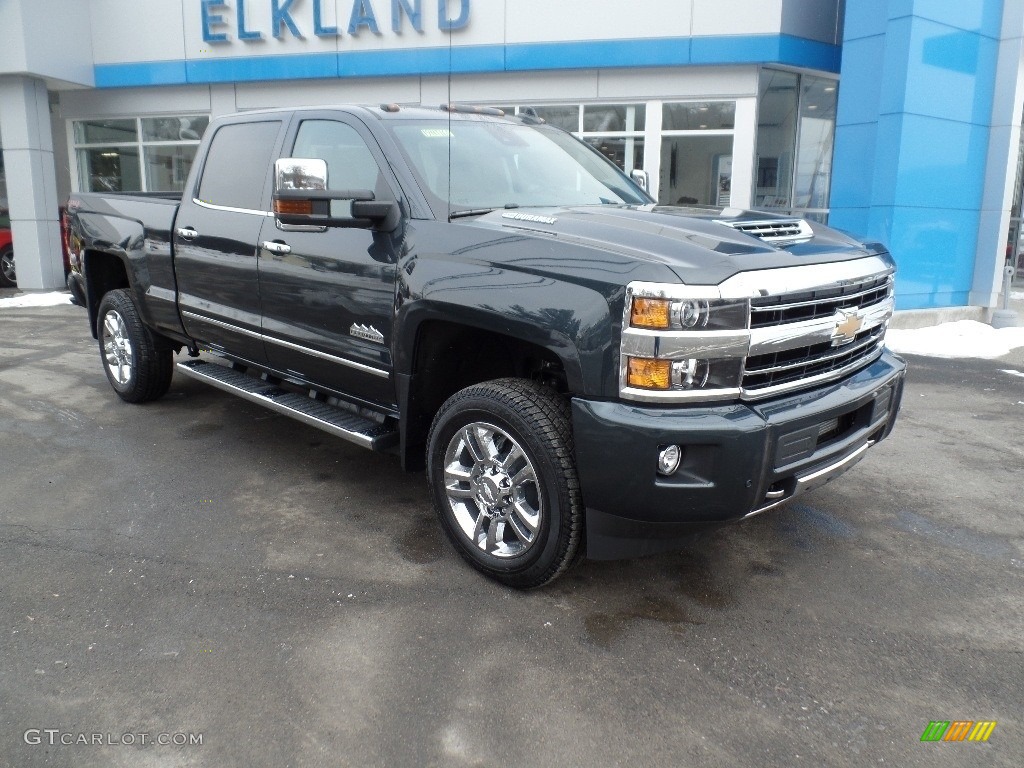 2019 Silverado 2500HD High Country Crew Cab 4WD - Graphite Metallic / High Country Jet Black/­Medium Ash Gray photo #2