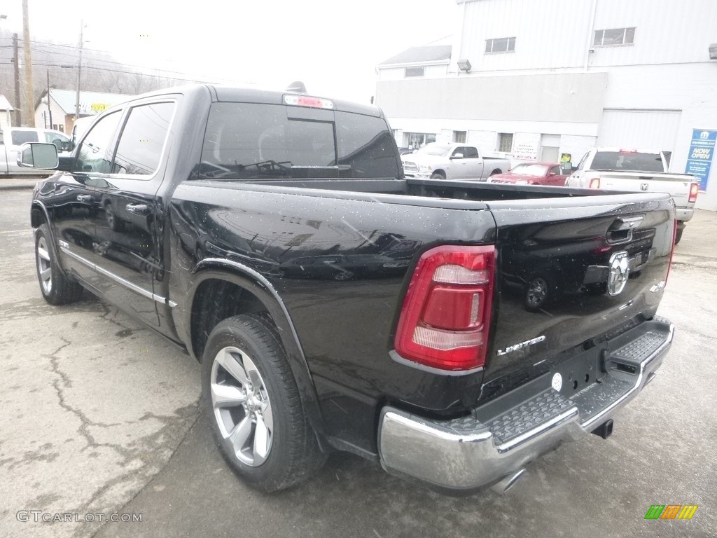 2019 1500 Limited Crew Cab 4x4 - Diamond Black Crystal Pearl / Black photo #4