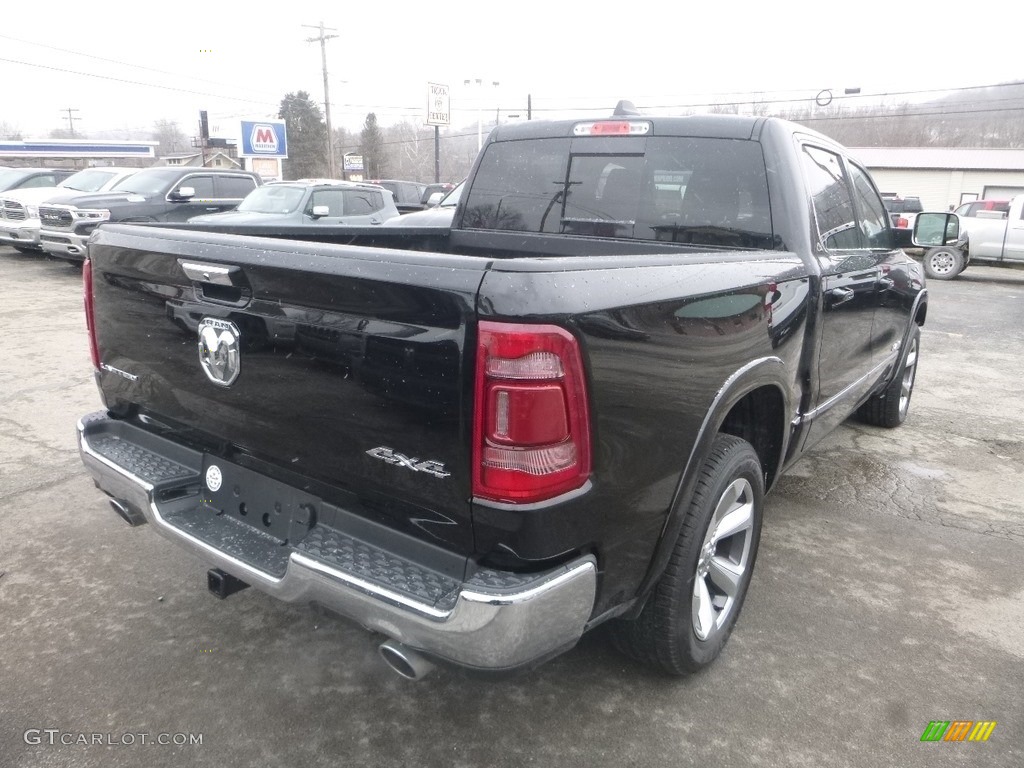 2019 1500 Limited Crew Cab 4x4 - Diamond Black Crystal Pearl / Black photo #6