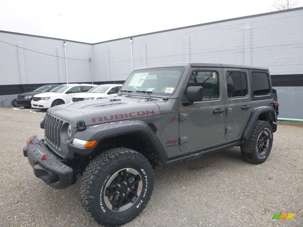 2019 Wrangler Unlimited Rubicon 4x4 - Sting-Gray / Black photo #1