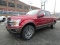 2019 Ruby Red Ford F150 Lariat SuperCrew 4x4  photo #6