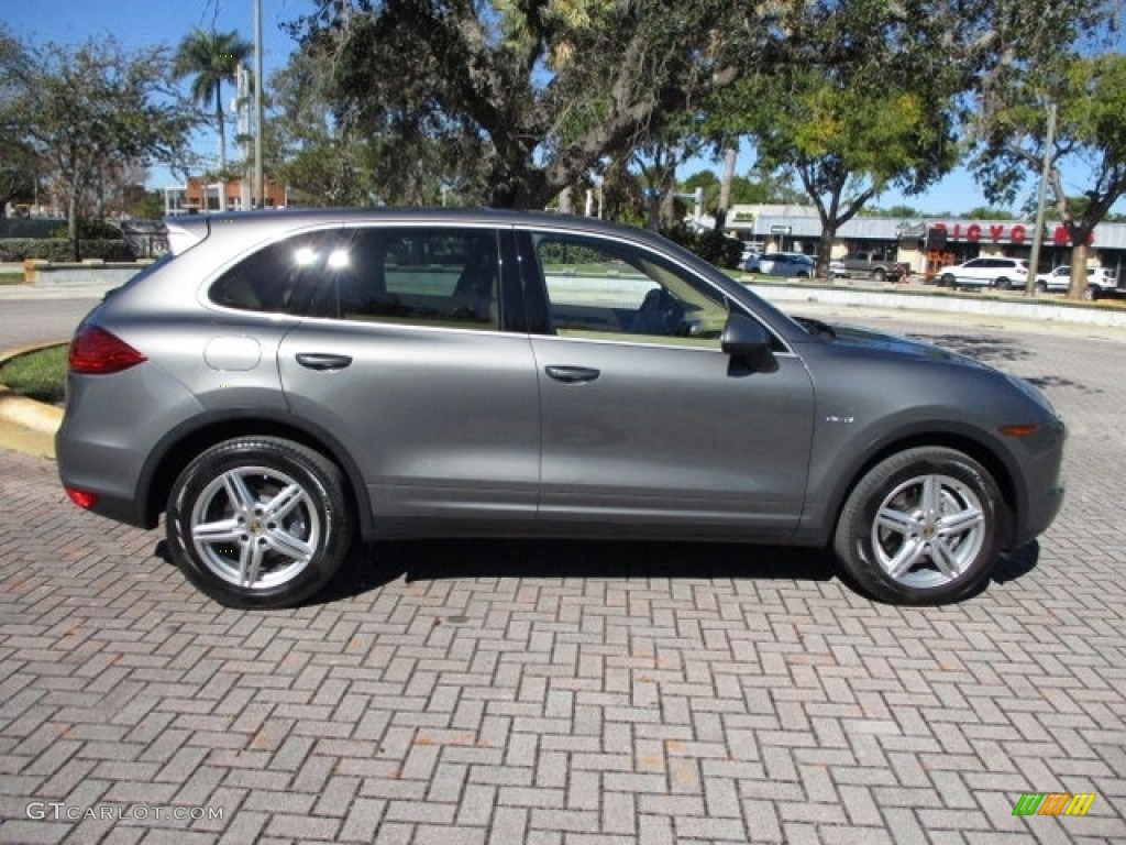 2014 Cayenne Diesel - Meteor Grey Metallic / Luxor Beige photo #12