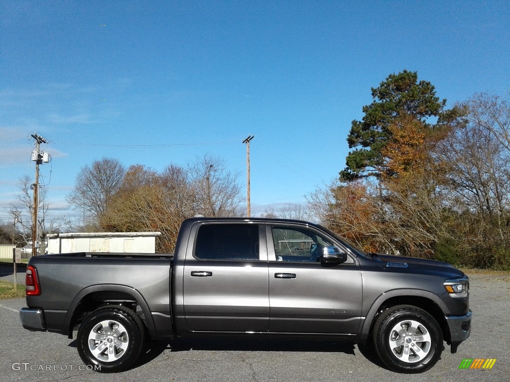 2019 1500 Laramie Crew Cab 4x4 - Granite Crystal Metallic / Black photo #5