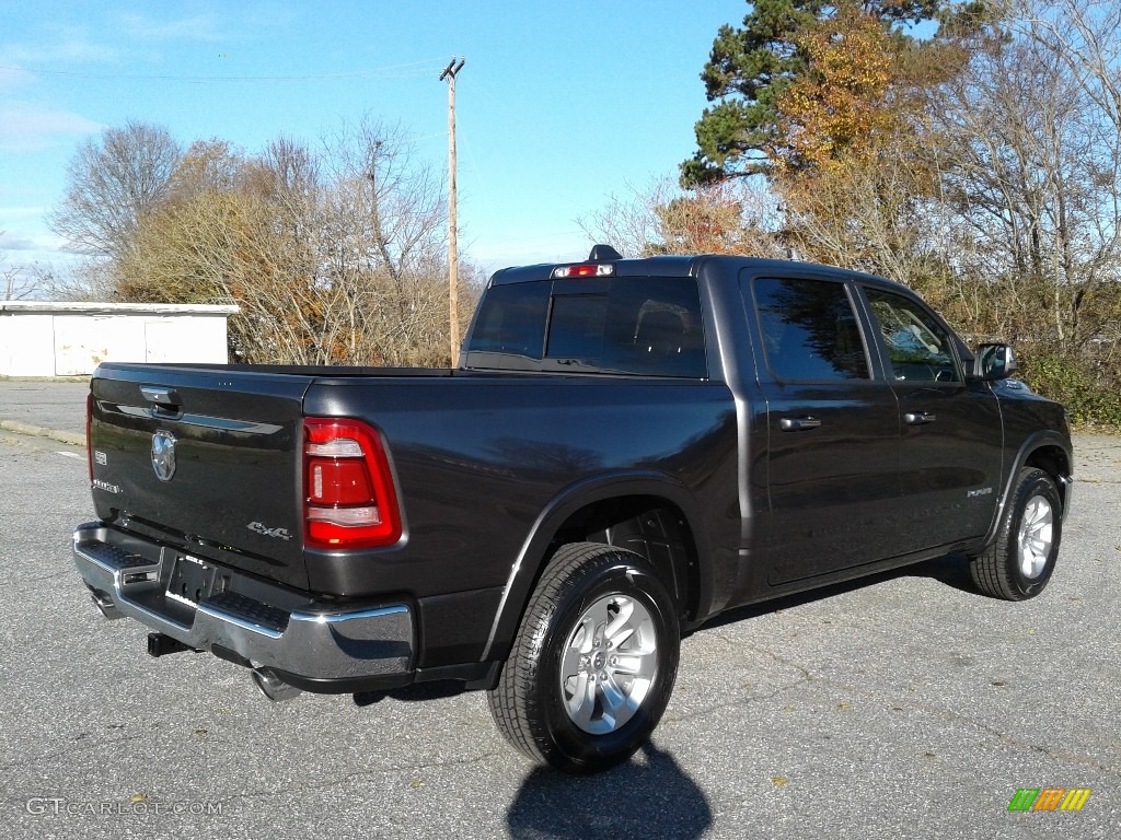 2019 1500 Laramie Crew Cab 4x4 - Granite Crystal Metallic / Black photo #6