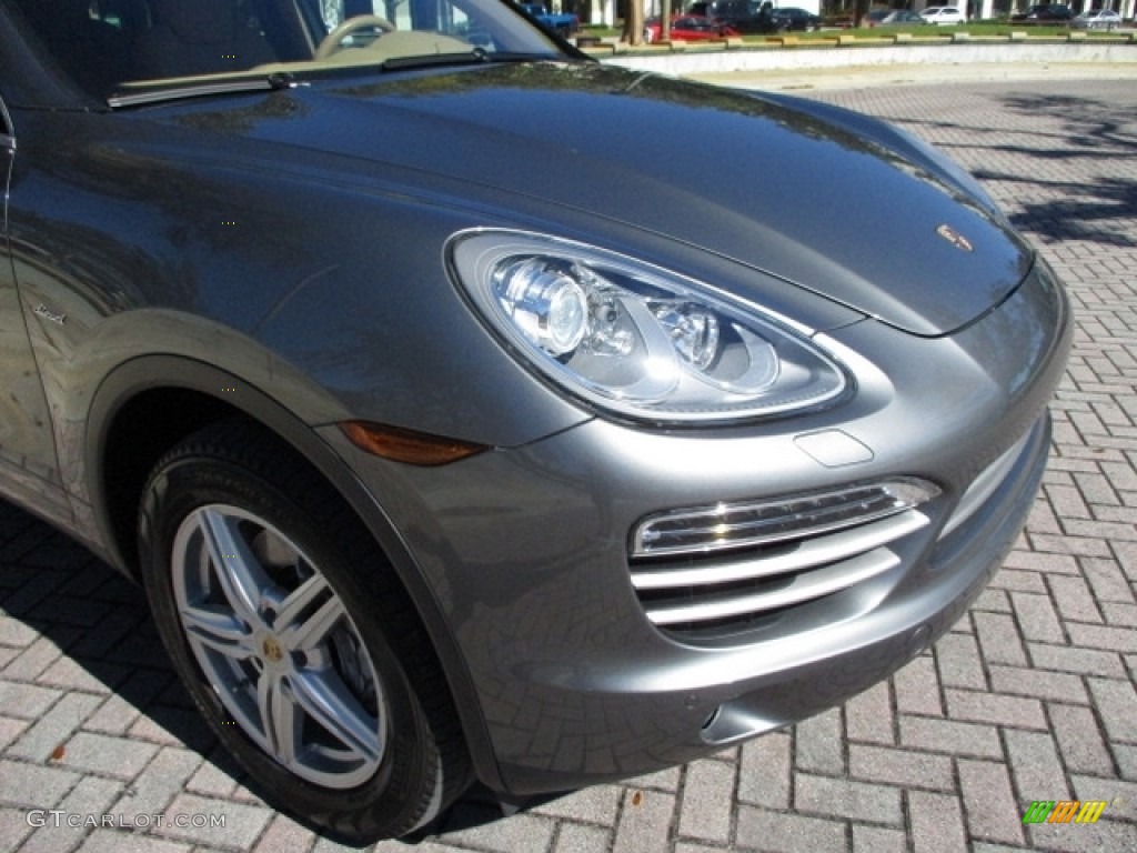 2014 Cayenne Diesel - Meteor Grey Metallic / Luxor Beige photo #66