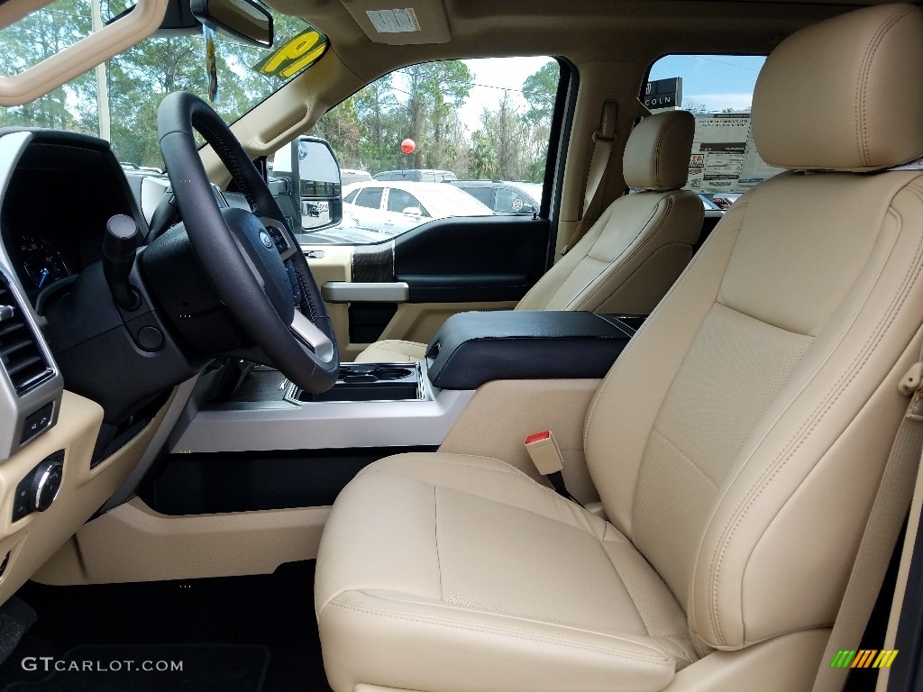 Camel Interior 2019 Ford F250 Super Duty XLT Crew Cab 4x4 Photo #131679523