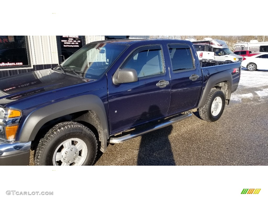 2007 Colorado LT Crew Cab 4x4 - Imperial Blue Metallic / Very Dark Pewter photo #11