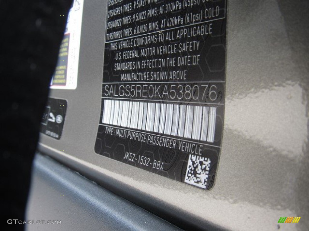 2019 Range Rover Supercharged - Corris Gray Metallic / Ebony/Ebony photo #40