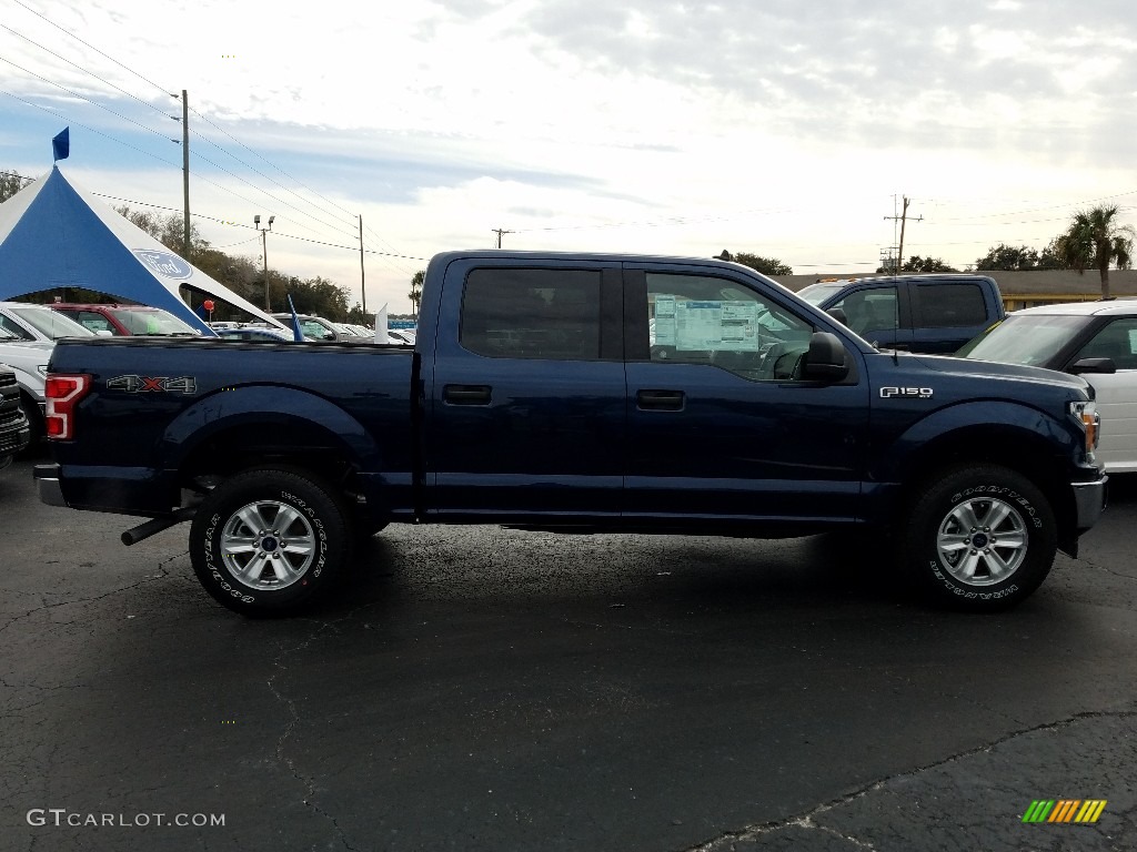 2019 F150 XLT SuperCrew 4x4 - Blue Jeans / Earth Gray photo #6