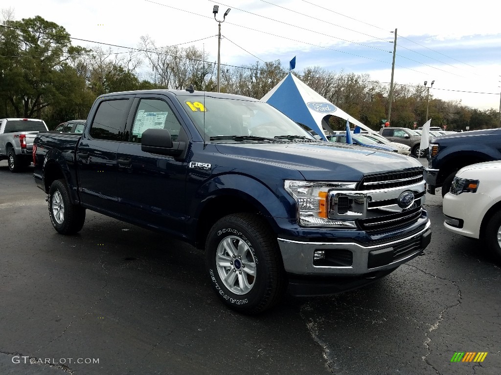 2019 F150 XLT SuperCrew 4x4 - Blue Jeans / Earth Gray photo #7