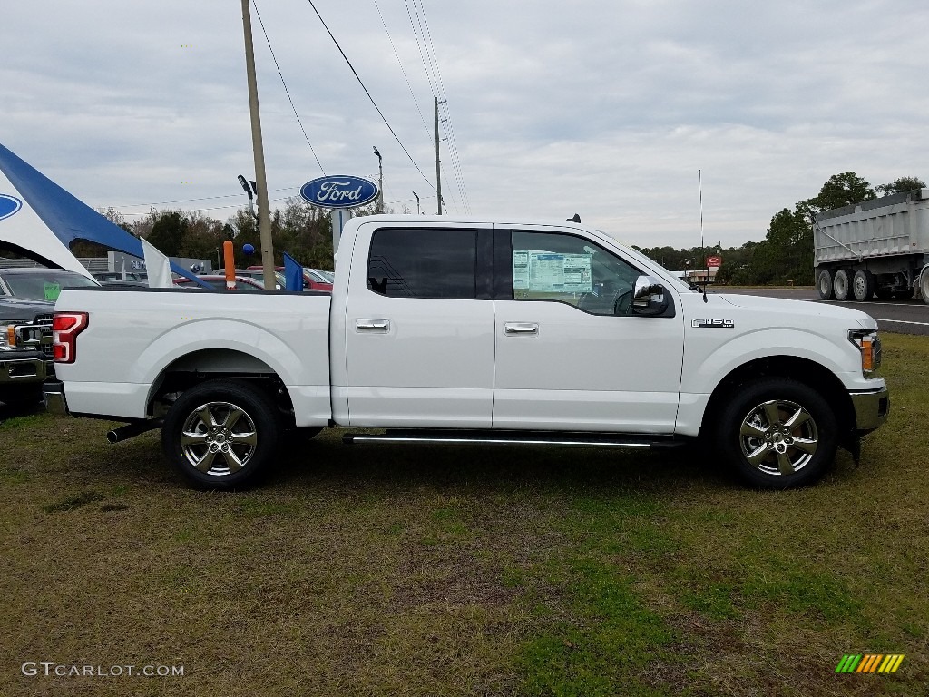 2019 F150 XLT SuperCrew - Oxford White / Earth Gray photo #6