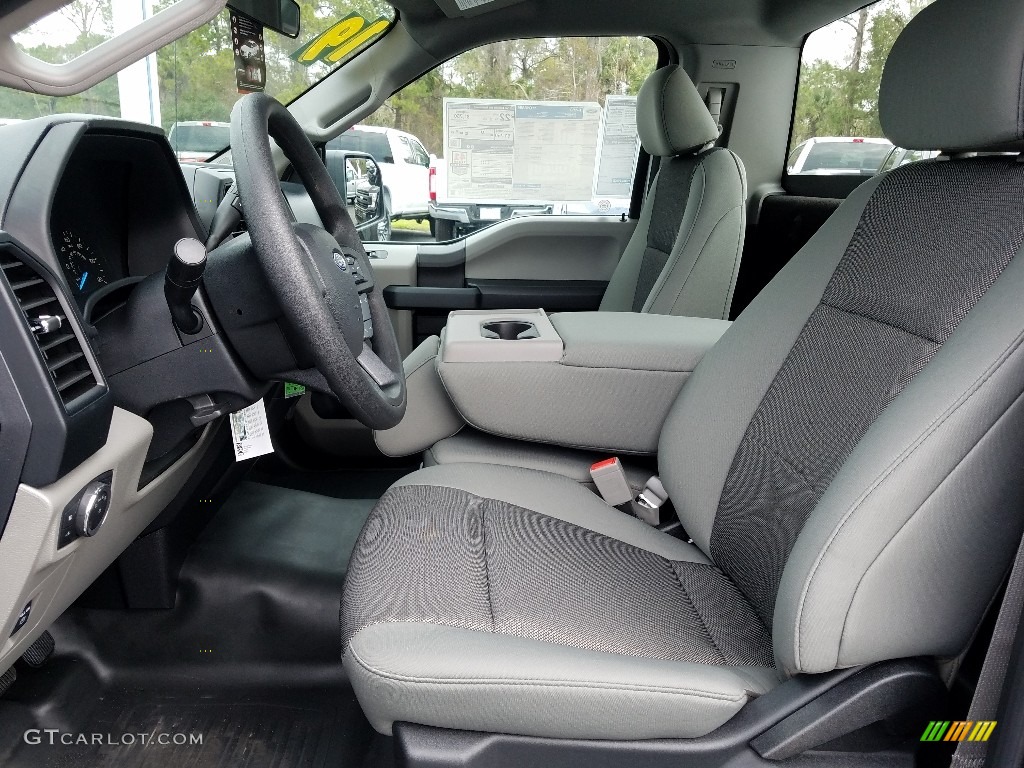 Earth Gray Interior 2019 Ford F150 XL Regular Cab Photo #131689231
