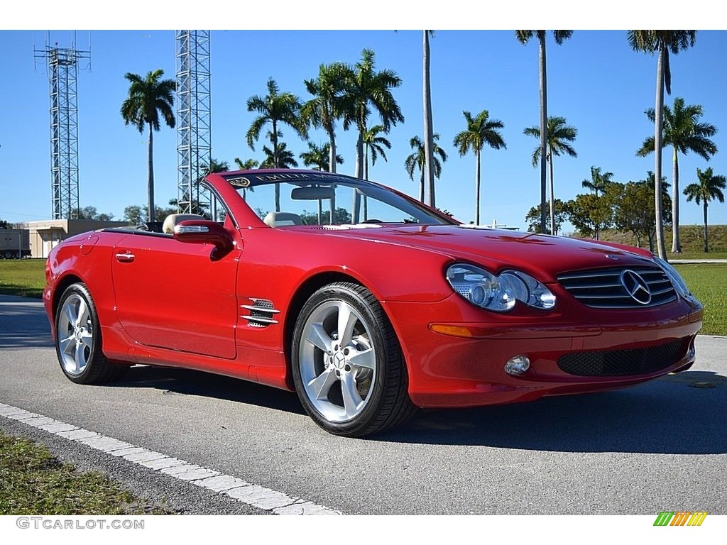 2006 SL 500 Roadster - Mars Red / Stone photo #1