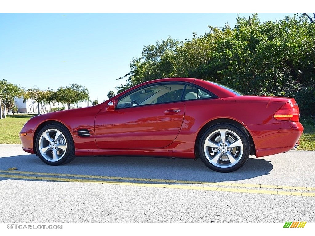 2006 SL 500 Roadster - Mars Red / Stone photo #9