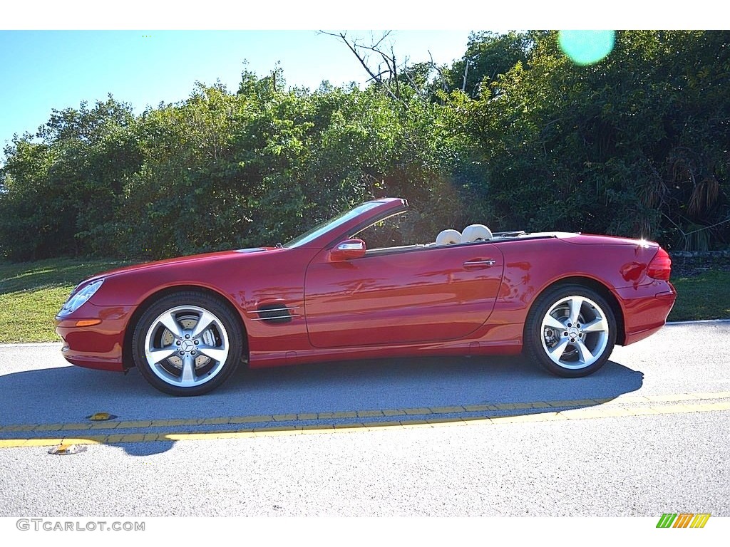 2006 SL 500 Roadster - Mars Red / Stone photo #24