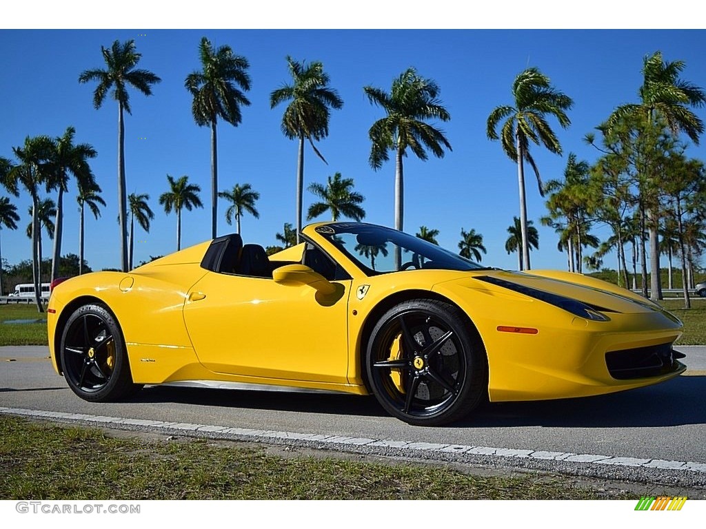 Giallo Modena (Yellow) 2013 Ferrari 458 Spider Exterior Photo #131693464