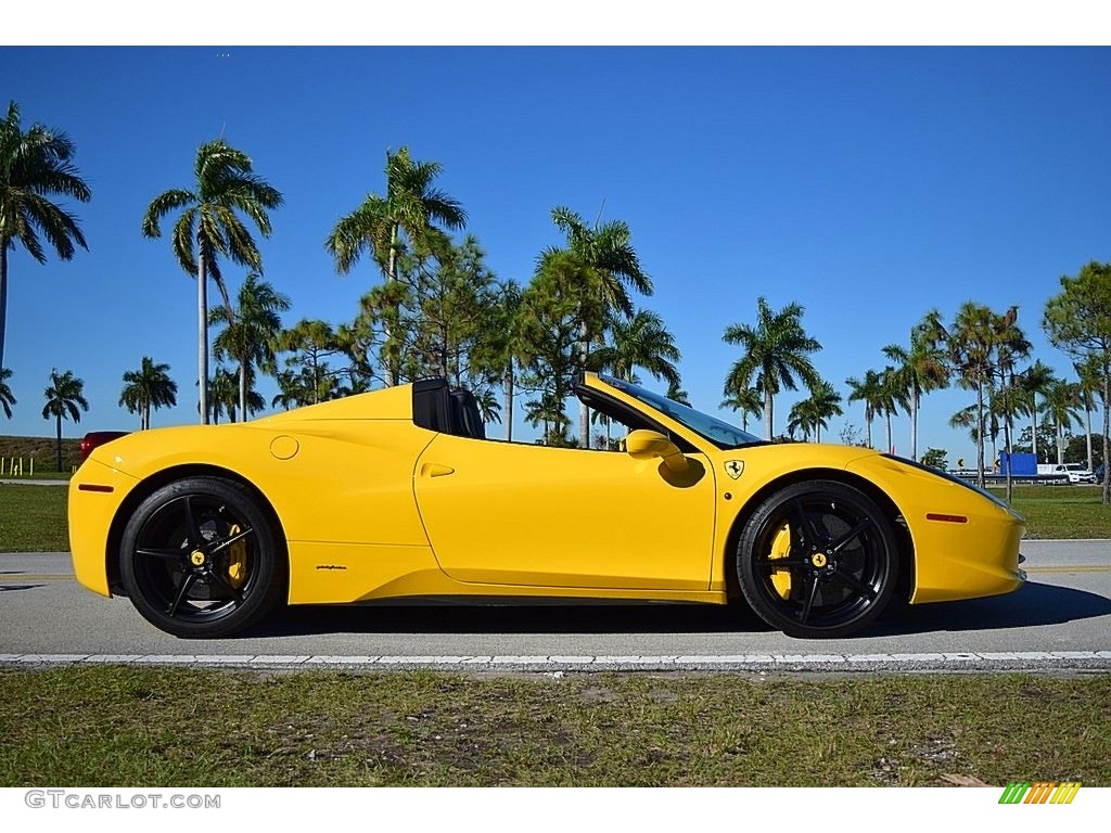 Giallo Modena (Yellow) 2013 Ferrari 458 Spider Exterior Photo #131693488