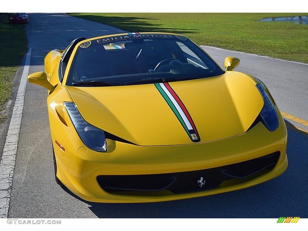 Giallo Modena (Yellow) 2013 Ferrari 458 Spider Exterior Photo #131693728