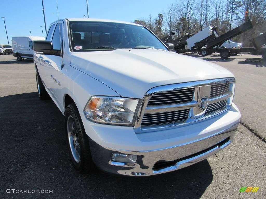2011 Ram 1500 SLT Quad Cab 4x4 - Bright White / Dark Slate Gray/Medium Graystone photo #52