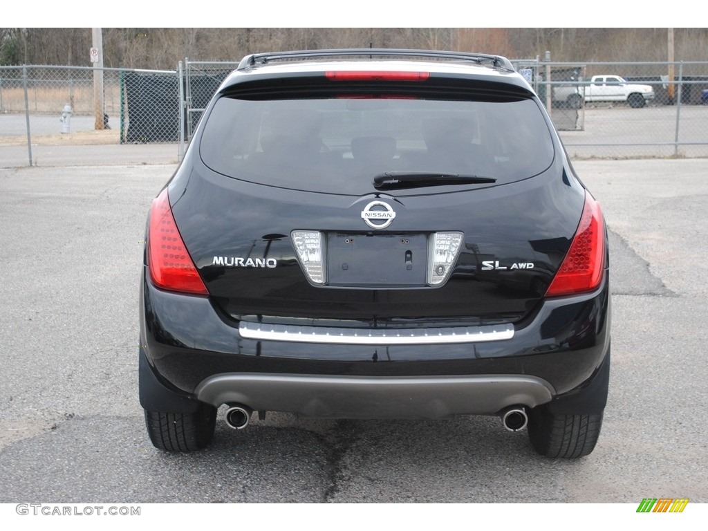 2007 Murano SL AWD - Super Black / Cafe Latte photo #4